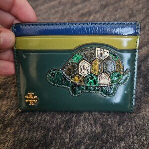 Tory burch turtle card holder